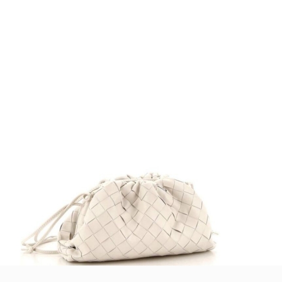 Bottega Veneta The Pouch Intrecciato Nappa Mini Off White - Picture 2 of 5